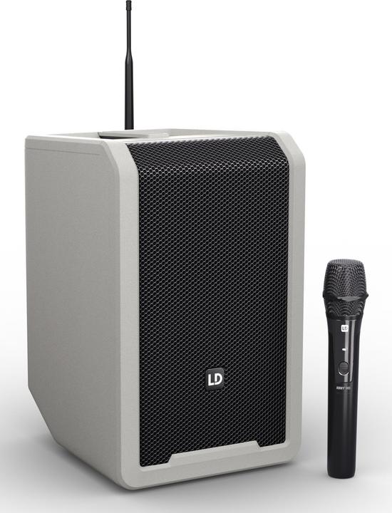 Produktbild LD Systems ANNY® 8 HHD B8 G - Tragbarer Bluetooth® PA-Lautsprecher mit Akku, Mixer und 1x Funkmikrofon, Urban (Aktiv)