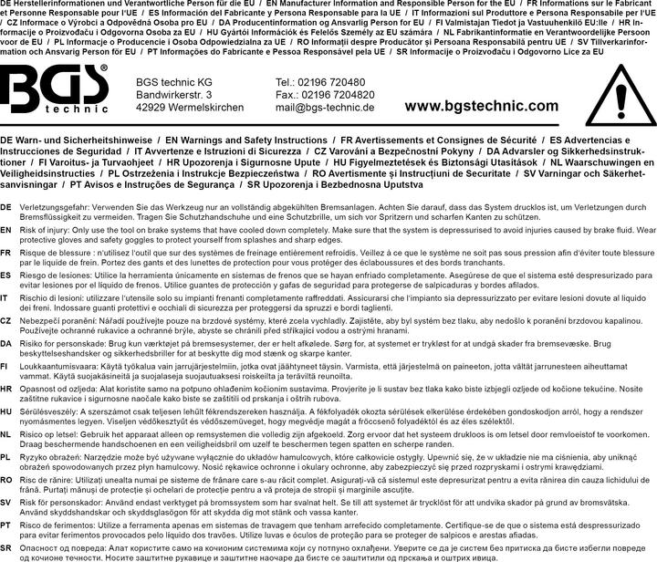 Produktbild BGS Bremsenentlüfterflasche