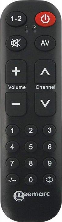 Geemarc Telecom TV10 Fernbedienung TV Drucktasten (Universal Fernbedienung)