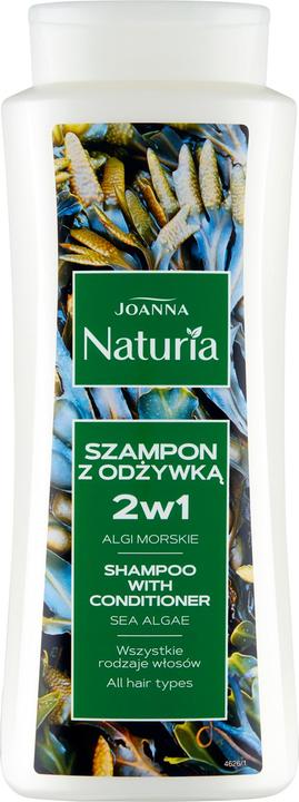 Immagine prodotto Joanna Naturia, shampoo per capelli 2in1, alghe marine, 500 ml (hit) (500 ml, Shampoo liquido)