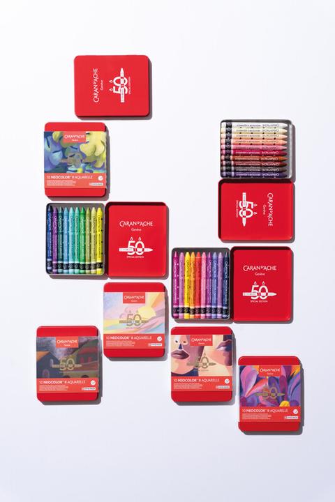 Immagine prodotto Caran d'Ache Neocolor II watersoluble Wax Special Edition in scatola di metallo (Multicolore, 10 x)