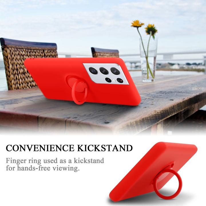 Image du produit Cadorabo TPU Liquid Ring Silicone Case Cover (Samsung Galaxy S22 Ultra)
