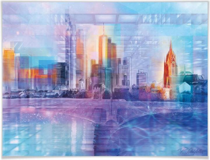Produktbild Trenddeko Frankfurt am Main farbig (40 x 30 cm)
