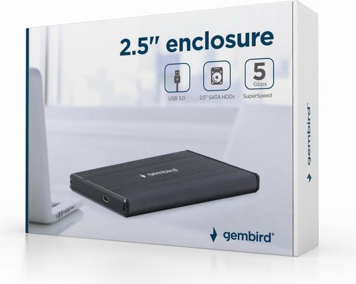 Immagine prodotto Gembird CASO HDD EST. USB3 2,5"/Juodas EE2-U3S-3 (2.5")