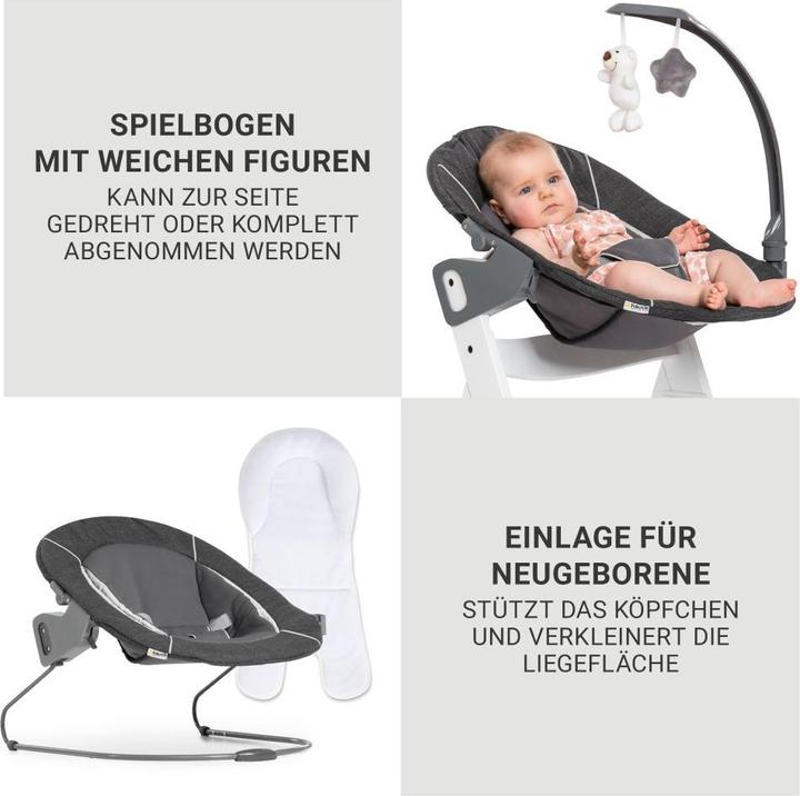 Immagine prodotto Hauck Seggioloni Beta Plus Bianco 5 pezzi - Seggiolone + 2in1 (Seggiolone)