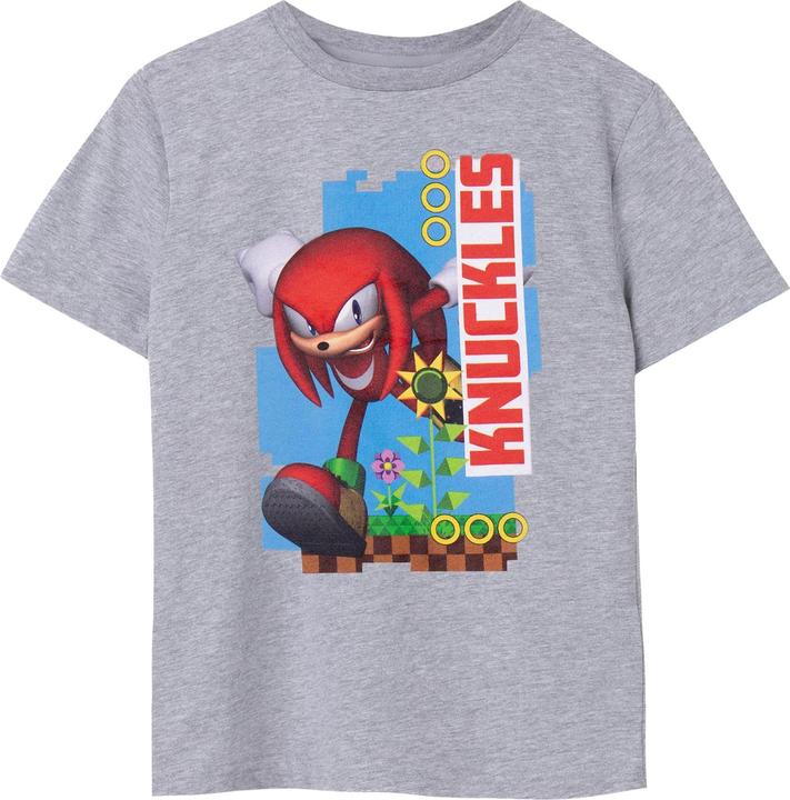 Actual product image Sonic The Hedgehog Childrens/Kids Knuckles Short-Sleeved T-Shirt (158, 164)