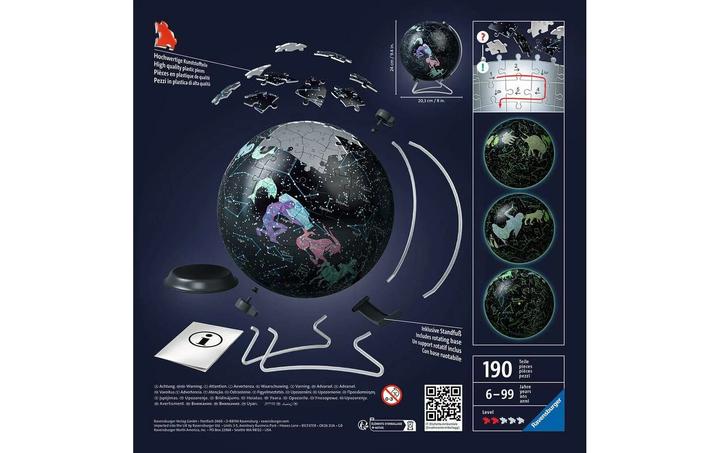 Actual product image Ravensburger Glow In The Dark Star Globe (180 pieces)