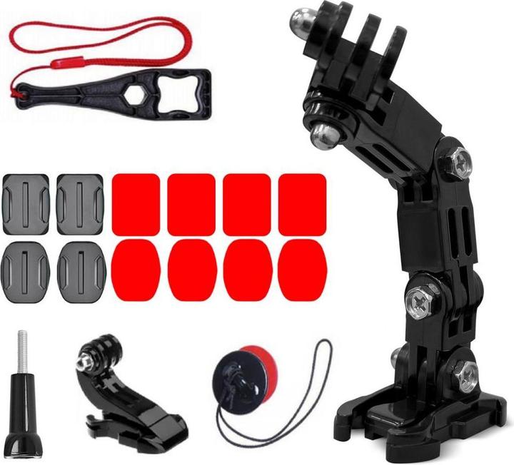 Produktbild Hurtel Helmbefestigungszubehör (GoPro Hero 5, GoPro Hero 8, GoPro Hero 4, GoPro Hero 10, GoPro Hero 11, GoPro Hero 9, GoPro Hero 12, GoPro Hero 7, GoPro Hero 13, Osmo Action 3, Osmo Action 4, Insta360 One R)