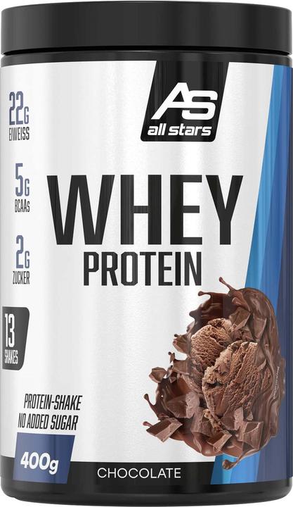 Immagine prodotto All Stars 100% Proteine del siero del latte (barattolo da 400 g) (Chocolate, 1 pz., 400 g)