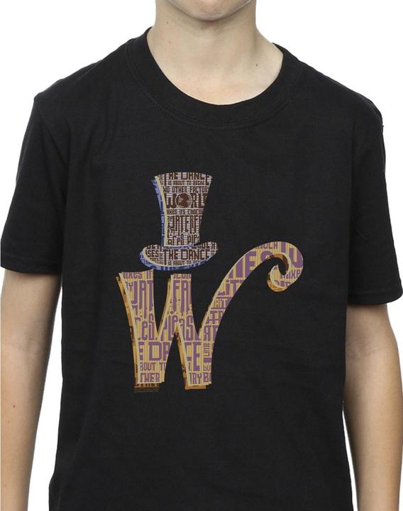 Immagine prodotto Willy Wonka & the Chocolate Factory W Logo Hat Maglietta Ragazzi (152, 158)