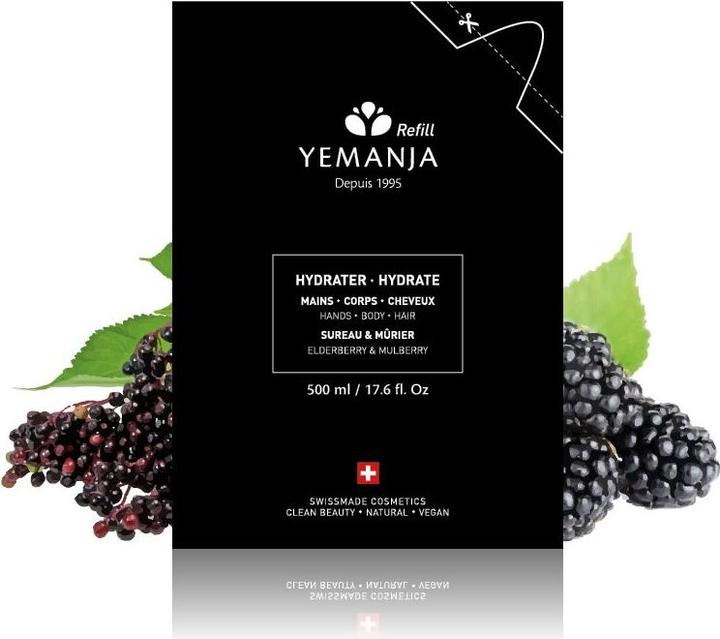 Yemanja Hydratisieren Refill Holunder & Brombeere Refill liq (Körperlotion, Körpercreme, Körpermilch, Körpergel, 500 ml)