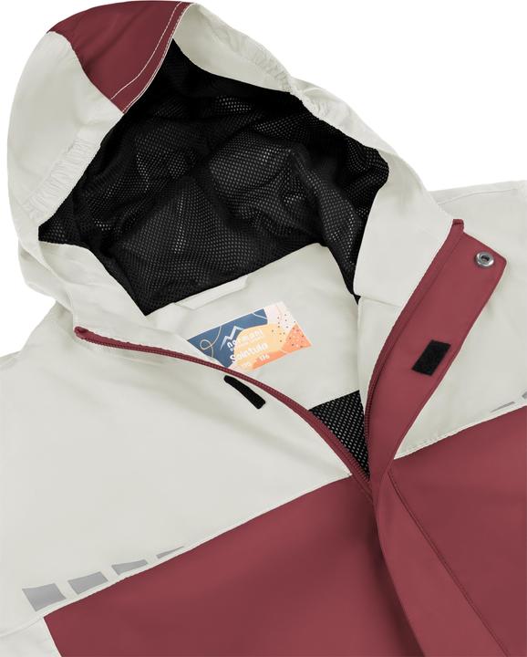 Produktbild Normani Kinder Regenjacke „Sointula“ Rot/Weiss (98, 102, 104, 100 A)