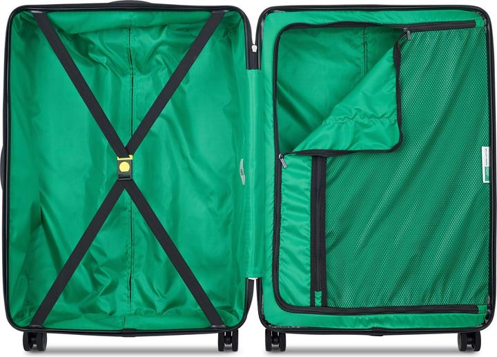 Actual product image Delsey x United Colors of Benetton Now Hardside 4-wheel suitcase set 3 pcs. with stretch fold (192 l, XL (from 140l))