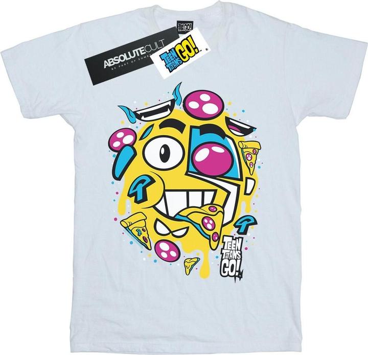 Teen Titans Go Pizza Face TShirt (XXL)