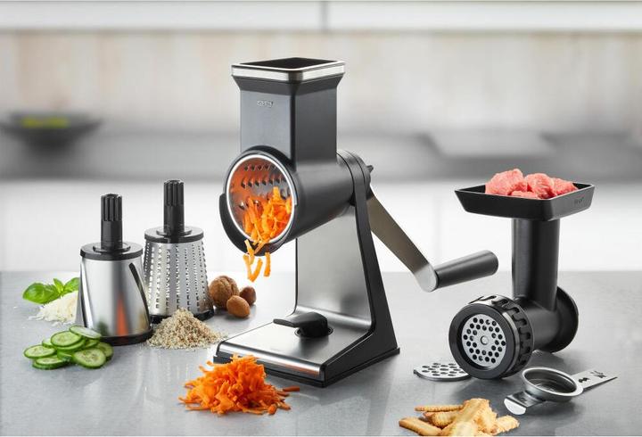 Actual product image GEFU Drum grater with meat grinder attachment