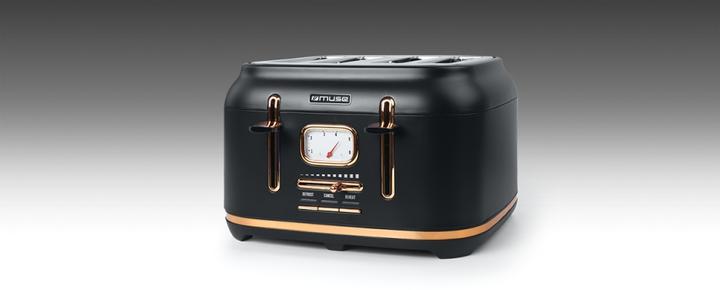 Produktbild Muse MS131 BC Edelstahl Toaster schwarz