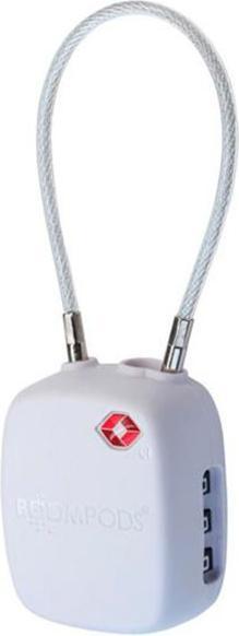 Produktbild Boompods LOCK TSA Bag Tracker White (Kopfhörer Tasche)