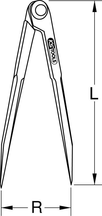 Actual product image KS Tools Compass