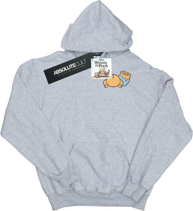 Disney Winnie The Pooh Backside Breast Print Kapuzenpullover (L)