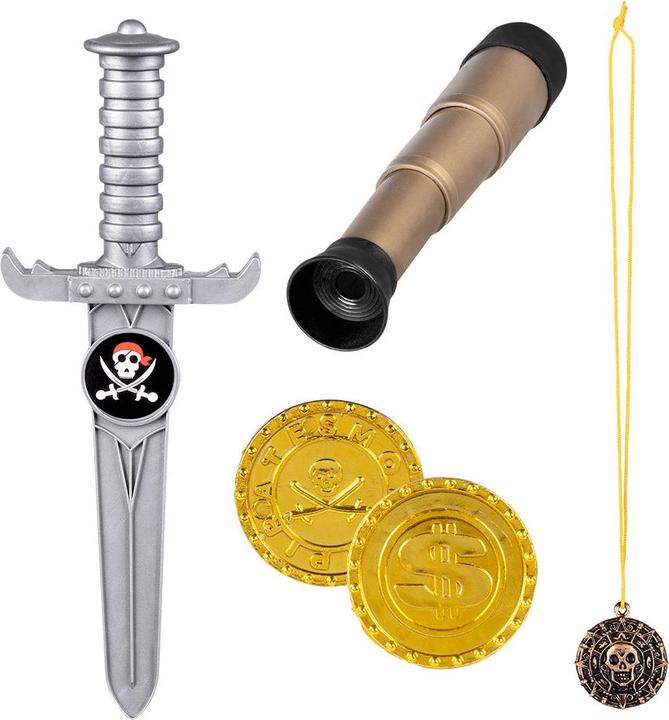 Image du produit Boland Benelux Ensemble pirate Télescope 18cm Dague 23cm/Amouralette/2 pièces