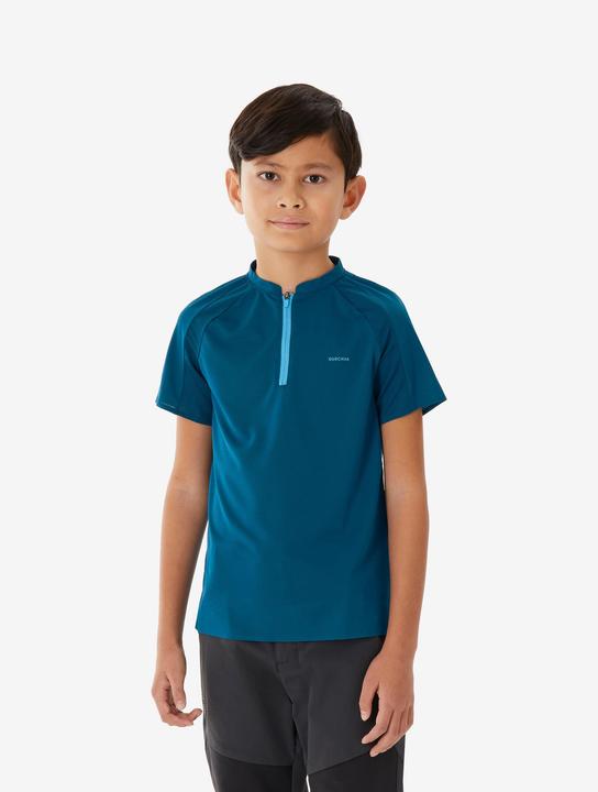 Quechua Kids’ hiking T-shirt, 7-15 years, MH900 - Blue