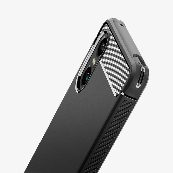 Produktbild Spigen Rugged Armor Hülle für Sony Xperia 10 VI – mattschwarz (Sony Xperia 10 VI)