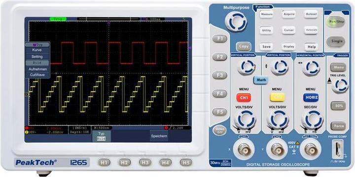 Produktbild Peaktech Oszilloskop 2x30 MHz ( 1265) (CAT II 300V)