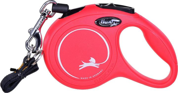 Actual product image Flexi Retractable leash NEW CLASSIC CAT XS, 3 m red rope (XS, Cat, Dog sport)