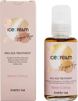 Inebrya Ice Cream Argan Age Pro-Age Treatment - Argan Oil Based Restorative Care - 100ml (100 ml)