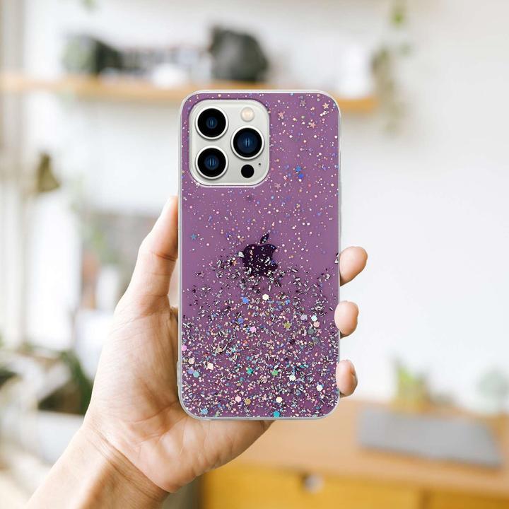 Actual product image Cadorabo TPU cover sparkling glitter (Apple iPhone 13 Pro Max)
