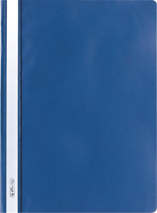 Herlitz Schnellhefter, DIN A4, aus PP-Folie, blau