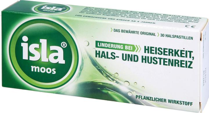 Actual product image Isla moss throat lozenges, 30 pastilles (30 Piece)