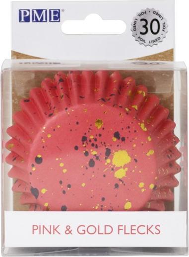 Produktbild PME Cupcake Förmchen Rosa & Gold (5 cm)