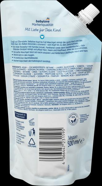 Image du produit dm babylove Recharge de gel lavant de la tête aux pieds