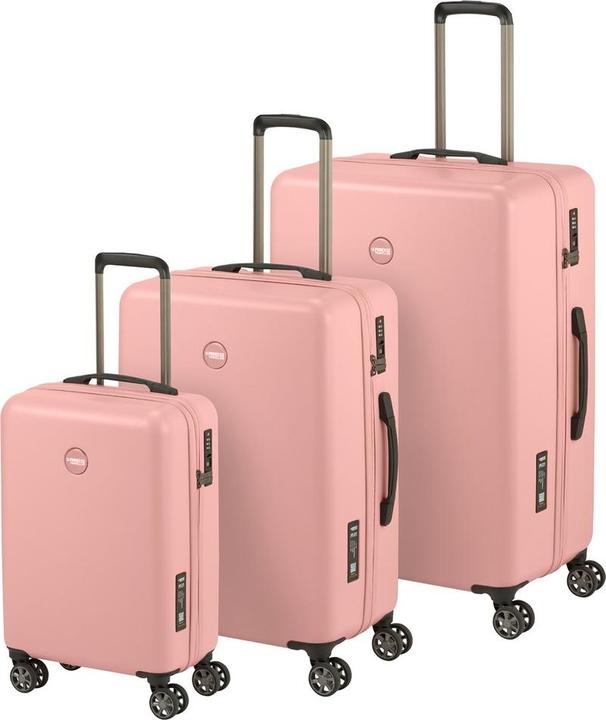 Princess Traveller PT01 Deluxe - Kofferset - Pfingstrosse Pink - SML