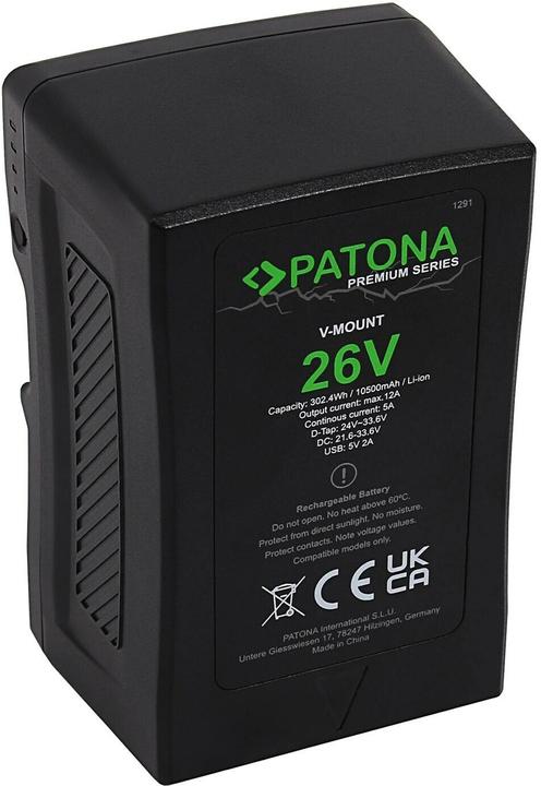 Immagine prodotto Patona Batteria Premium V-Mount 26V 302Wh (Accumulatore di carica elettrica)