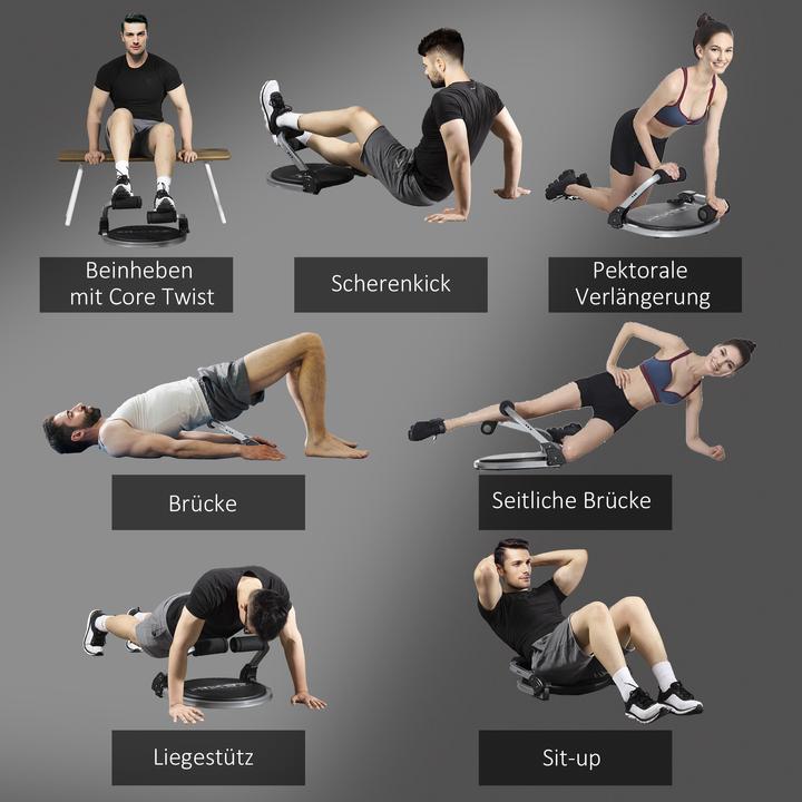 Actual product image Homcom Abdominal muscle trainer with seat cushions