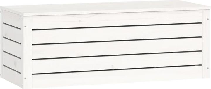 Actual product image VidaXL Truhe Weiss 89x36,5x33 cm Massivholz Kiefer,Farbe