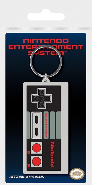 Actual product image Pyramid Nintendo Rubber Keychain NES Controller 6 cm