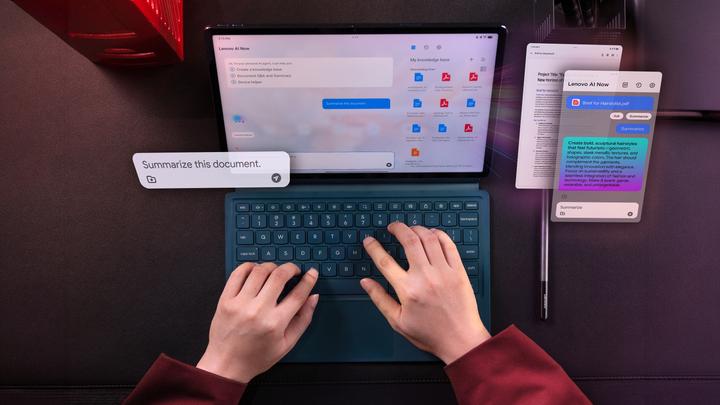 Actual product image Lenovo Plus (WLAN only, 12.70", 256 GB, Tidal Teal)