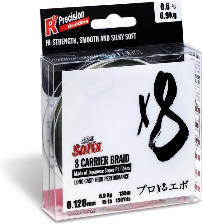 Produktbild Sufix X8 Braid 150m Stealth Green (10.50 kg, 0.17 mm)