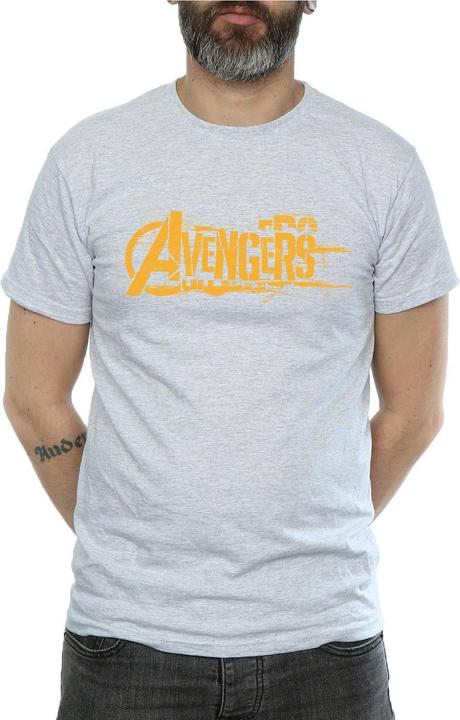 Immagine prodotto Maglietta Avengers Infinity War Uomo con logo arancione (M)