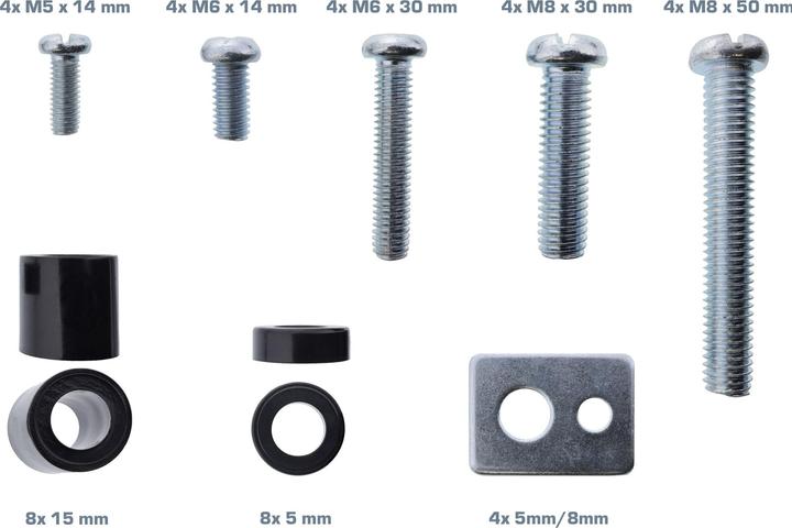 InLine 40-piece screw set for TV wall mount (Screw)