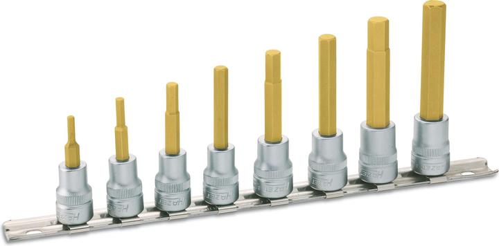 Produktbild HAZET Steckschlüssel Satz 8801/8H ∙ Vierkant10 mm (3/8 Zoll) ∙ Innen Sechskant Profil ∙ 3 - 10 ∙ An… (10 mm)