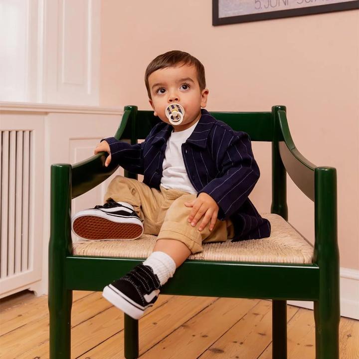 Immagine prodotto Bibs Studio Nuggi Colour 2 PACK Latex Round 0-6m Pin Ivory Steel Blue Mix (2 x, fino a 6 M.)