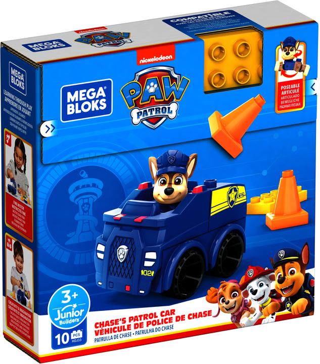 Actual product image Mega Bloks PAW Patrol Chase's Patrol Car Building Set