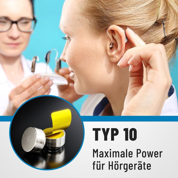 Produktbild Absina PR70 Hörgerätebatterie ZA 10 Zink-Luft 1.4 V 6 St. (6 Stk., 10)