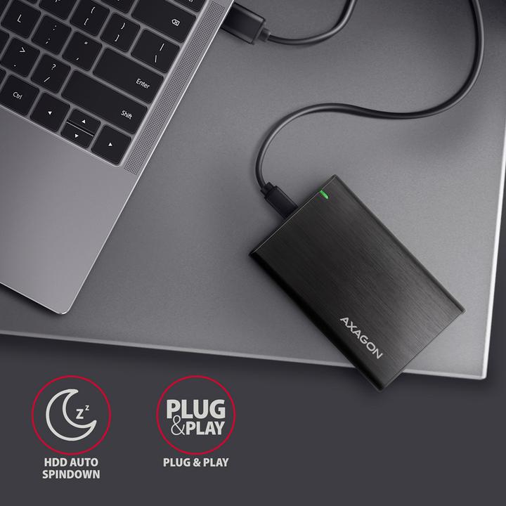 Image du produit Axagon EE25-A6C Boîtier externe pour disque dur USB-C 3.2 - SATA 6G 2.5 (2.5")