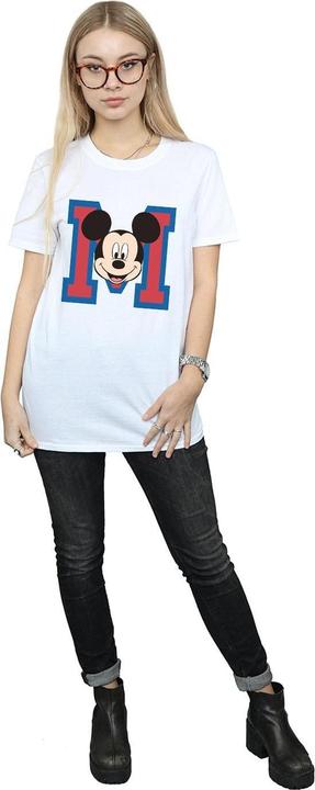 Immagine prodotto Disney Femme/Ladies M Mickey Mouse Cotton Boyfriend T-Shirt (M)