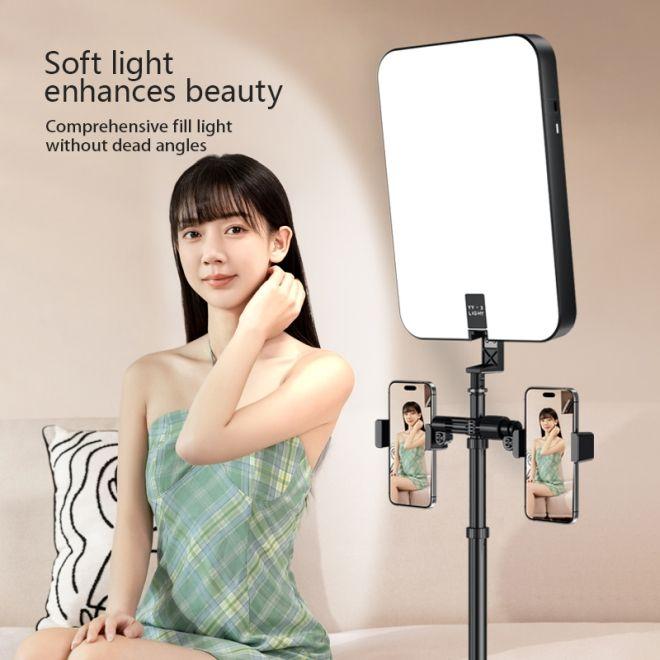 Produktbild Old Shark Faltbares 14 Zoll LED Video Beleuchtung Foto Selfie Licht Kit mit Tripod (Videoleuchte)
